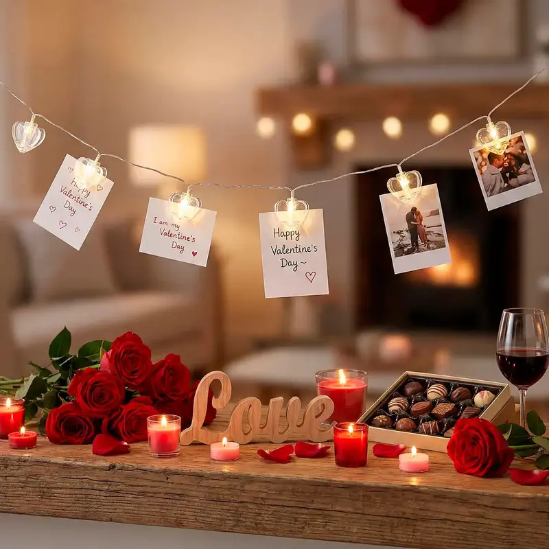 Pinzas De Corazón Con Luz 1