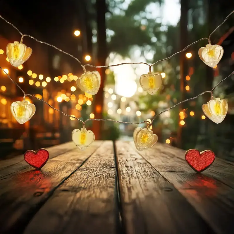 Pinzas De Corazón Con Luz 2