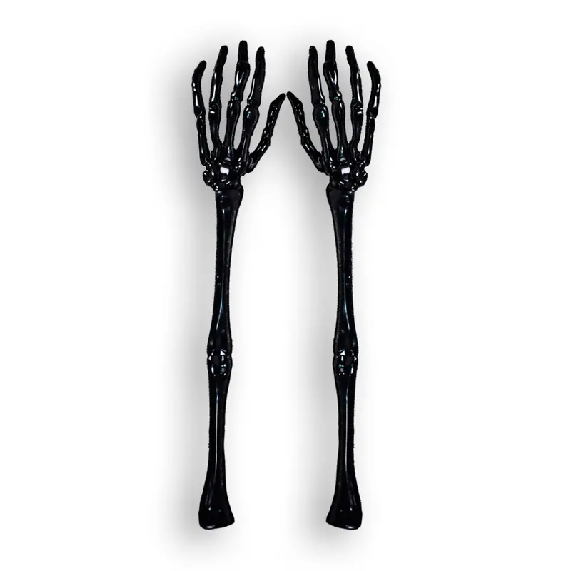 Pinzas En Forma De Brazos Color Negro Para Ensalada 2