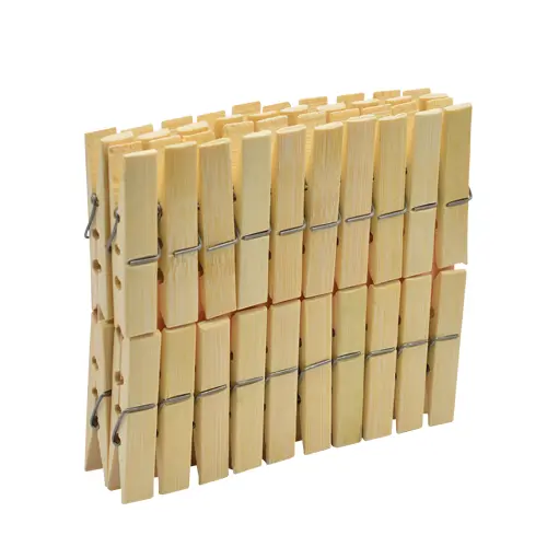 Pinzas Para Ropa Bamboo 40 Piezas 1