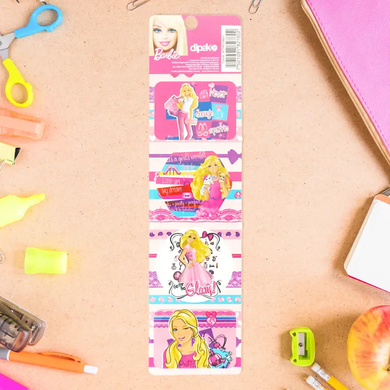 Planilla De Stickers Con Diseño De Barbie, Glam 1