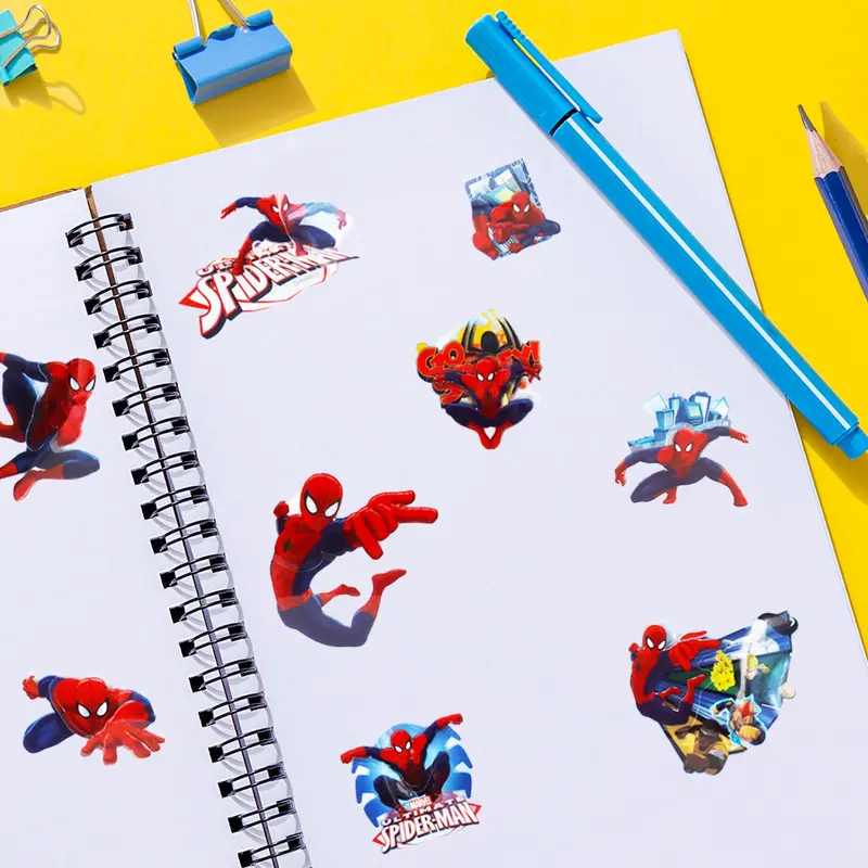 Planilla De Stickers Con Diseño De Spiderman, Capas 2