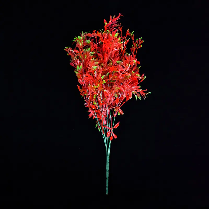 Planta Artificial Color Rojo 1