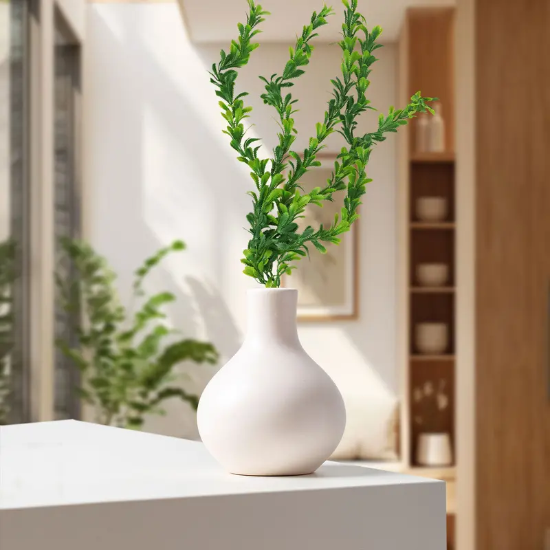 Planta Colgante Artificial Con 5 Ramas, Color Verde 1