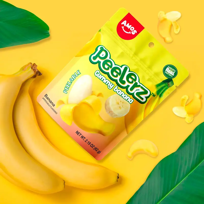 Plátano, Gomitas Pelables, Peelerz, 62 Gr 1