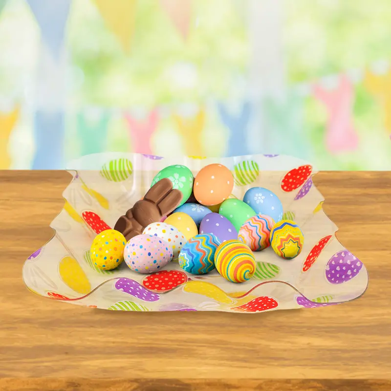 Plato Con Estampado De Pascua, 18X4cm 1