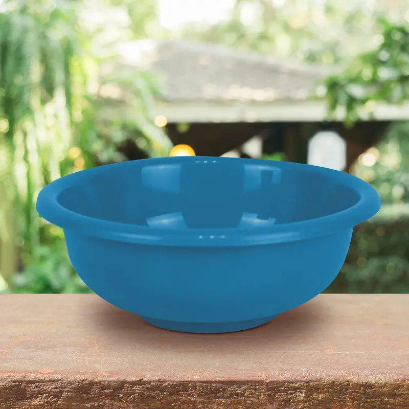 Plato De Plástico Botanero/Bowl Color Azul 1