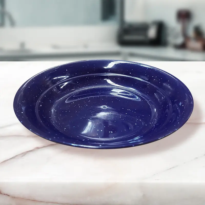 Plato Hondo De Plástico Color Azul Marino 1