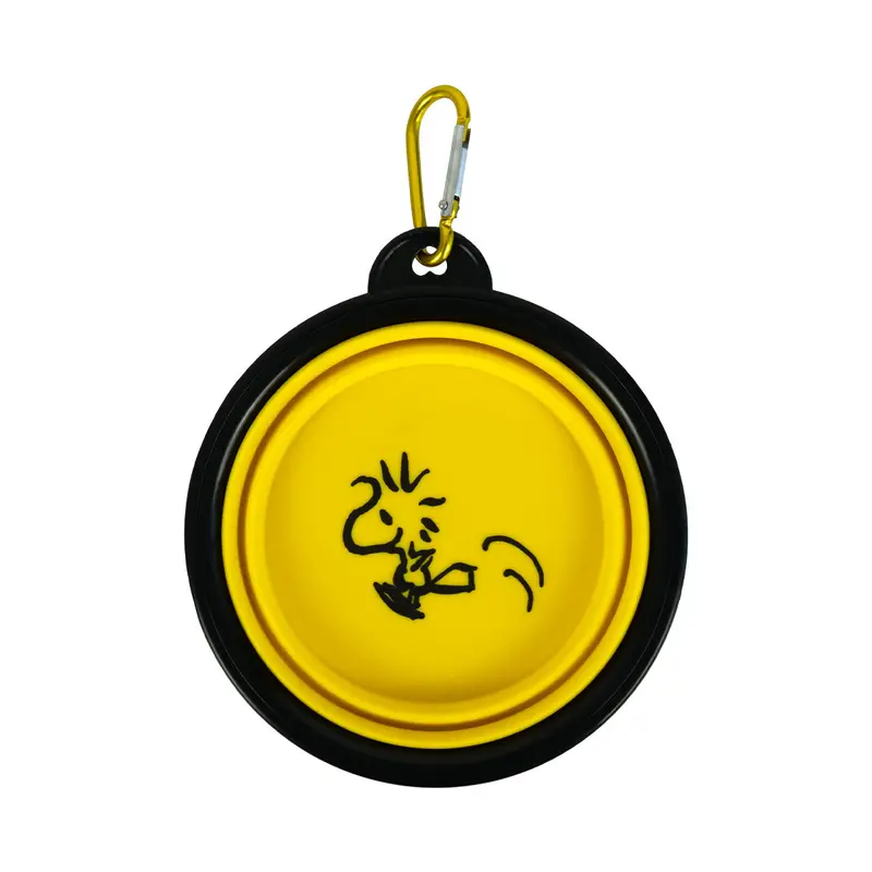 Plato Plegable Para Perro, Snoopy, 1 Pieza, Amarillo 1