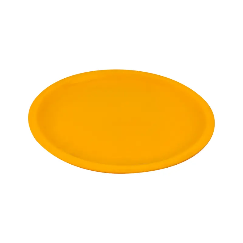 Plato Trinche Redondo 22Cm Color Amarillo 1