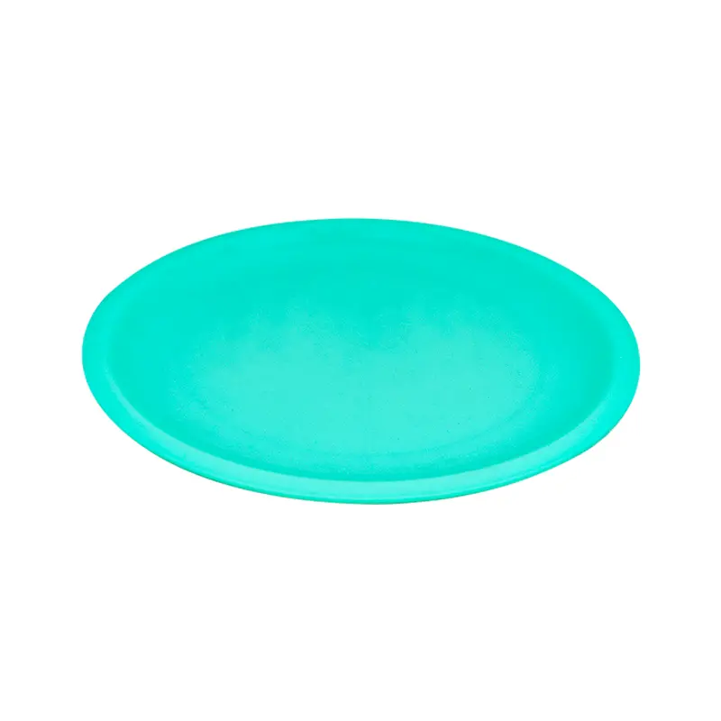Plato Trinche Redondo 22Cm Color Aqua 1