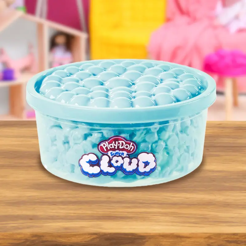 Play-Doh, Super Cloud, Burbujas Y Diversión, Lata Individual De Masa Color Azul 2