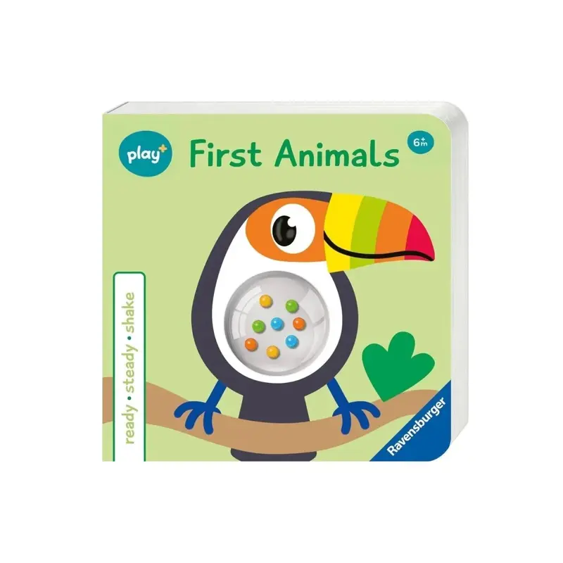 Play+ Ready Steady Shake Rattle Book - First Animals 1