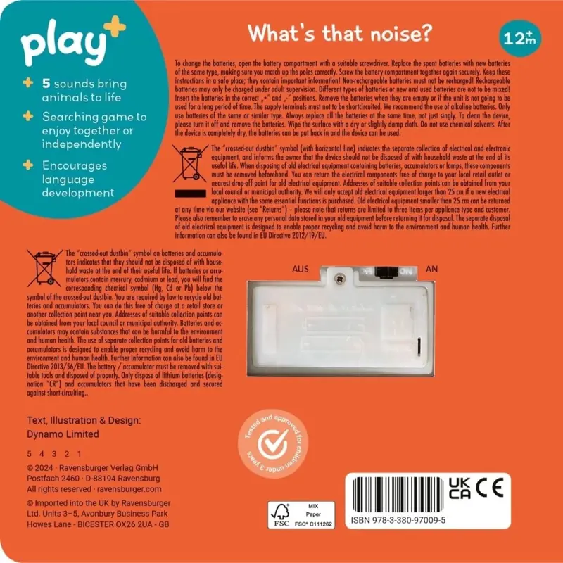 Play+ Shh... Who's There? Baby Animals Book With Sounds 2