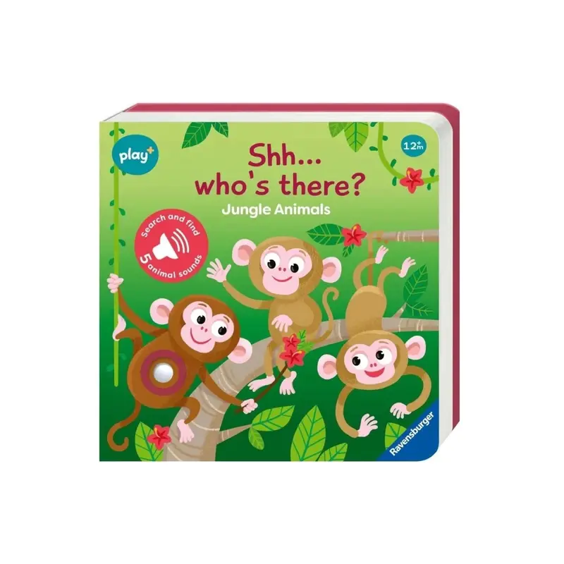 Play+ Shh... Who's There? Jungle Animals Book With Sounds 1
