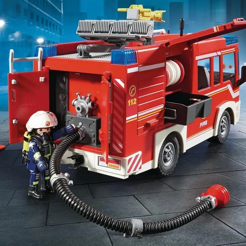 Playmobil City Action Fire Engine With Working Water Cannon 9464 2