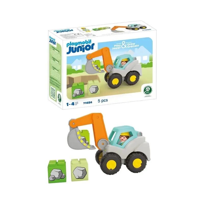 Playmobil Junior 71684 Shovel Excavator 1