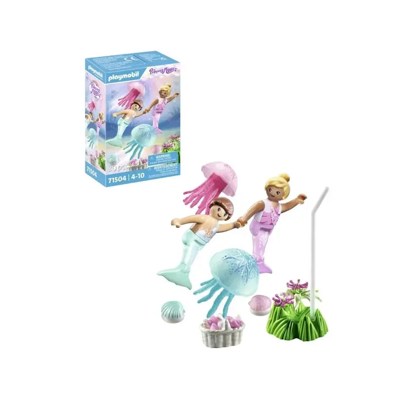 Playmobil Princess Magic 71504 Mermaid Children With Jellyfish 1