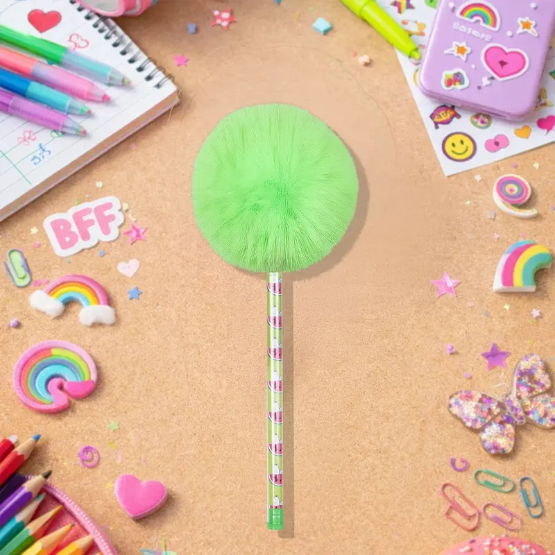 Pluma Con Pompón, Peanuts, Color Verde 2
