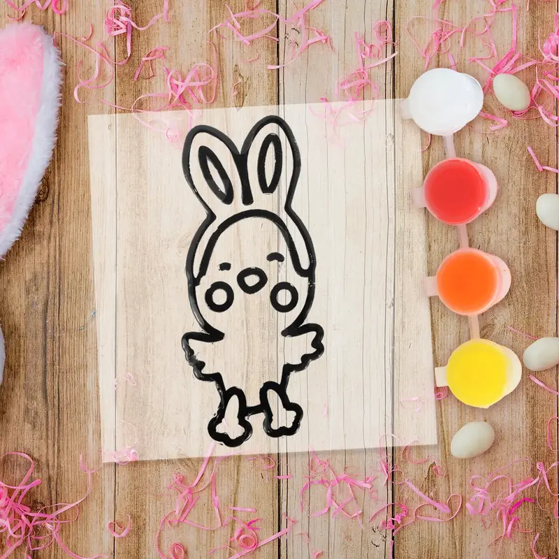 Pollito, Diy, Gel Clings 1
