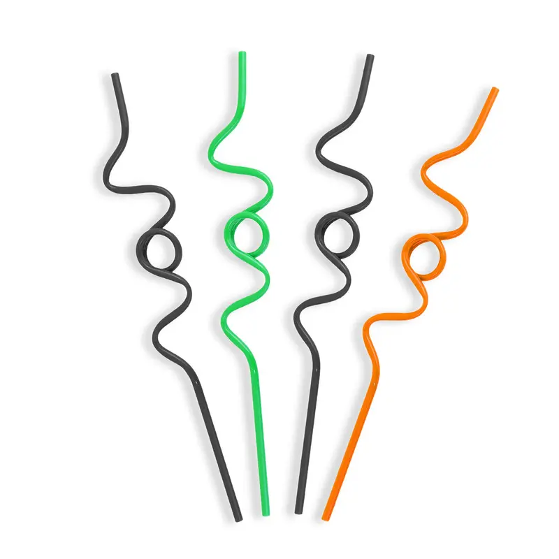 Popotes De Plástico En Forma De Espiral, 4 Pzas. 2