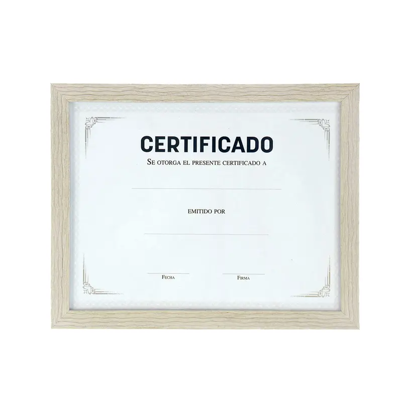 Portadocumentos Con Marco Color Beige 2
