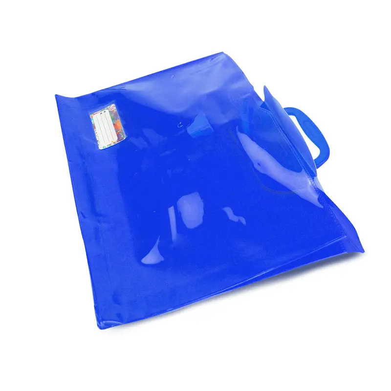 Portafolio De Plástico Azul 2