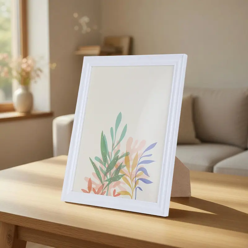 Portarretrato, Acuarela, Plantas 1