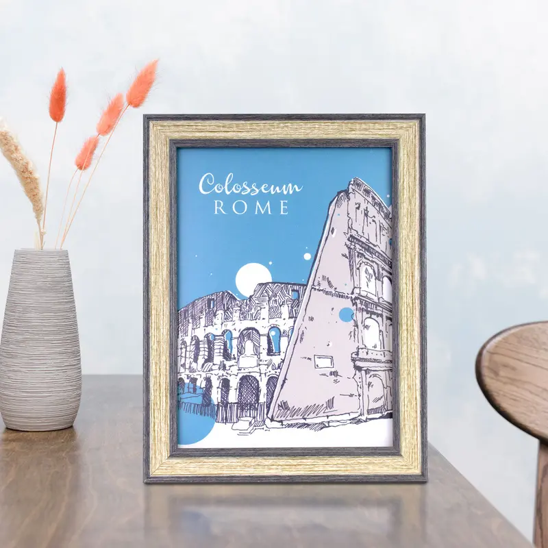 Portarretrato Color Beige Con Gris 12.7X17.78Cm 1