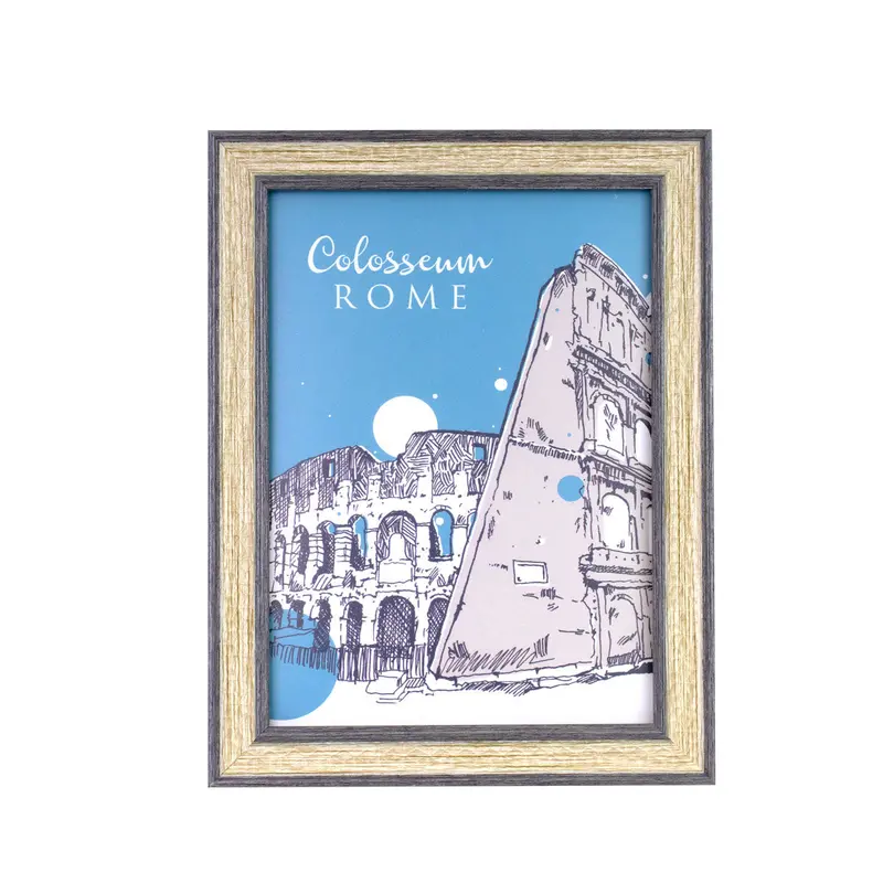 Portarretrato Color Beige Con Gris 12.7X17.78Cm 2