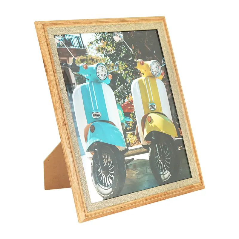 Portarretrato De Madera Y Yute 2