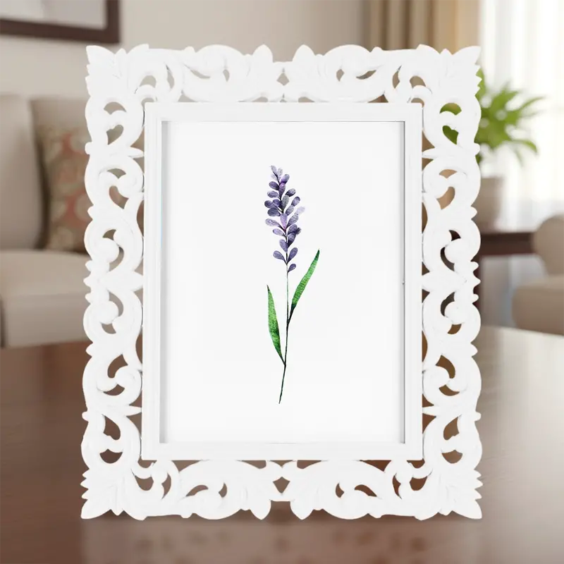 Portarretrato, Diseño Elegante, Color Blanco, 12X17 Cm 1