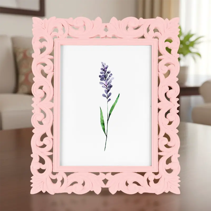 Portarretrato, Diseño Elegante, Color Rosa, 12X17 Cm 1