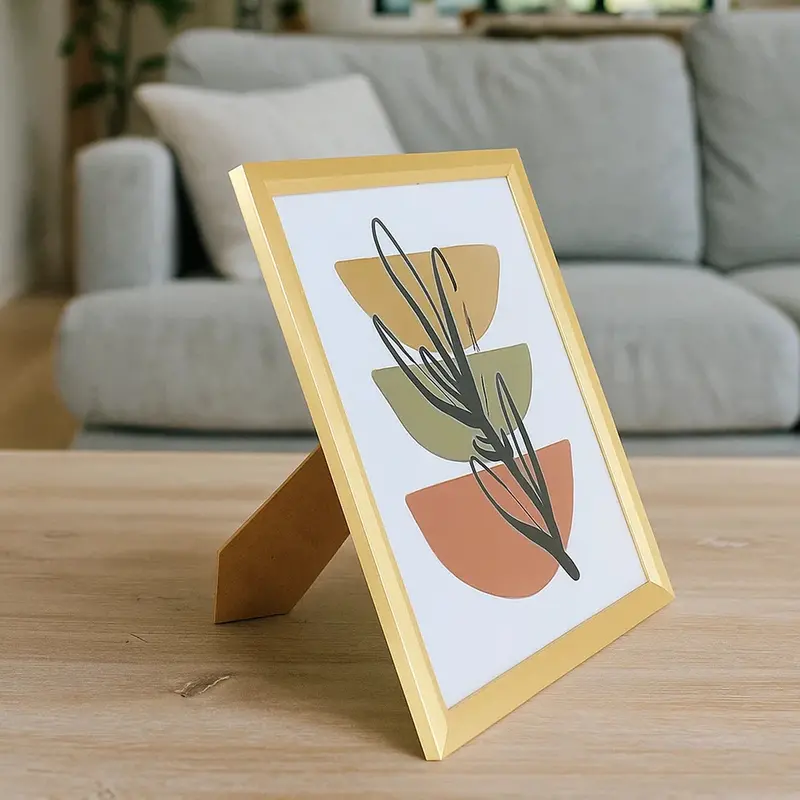 Portarretrato, Diseño Planta, Color Dorado 1