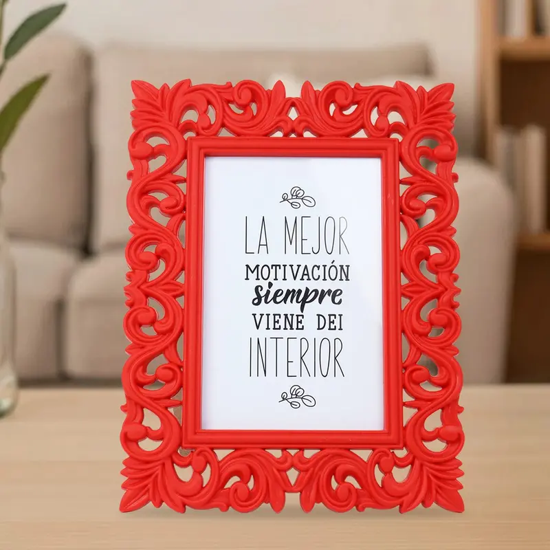 Portarretrato Frase, Color Rojo 2