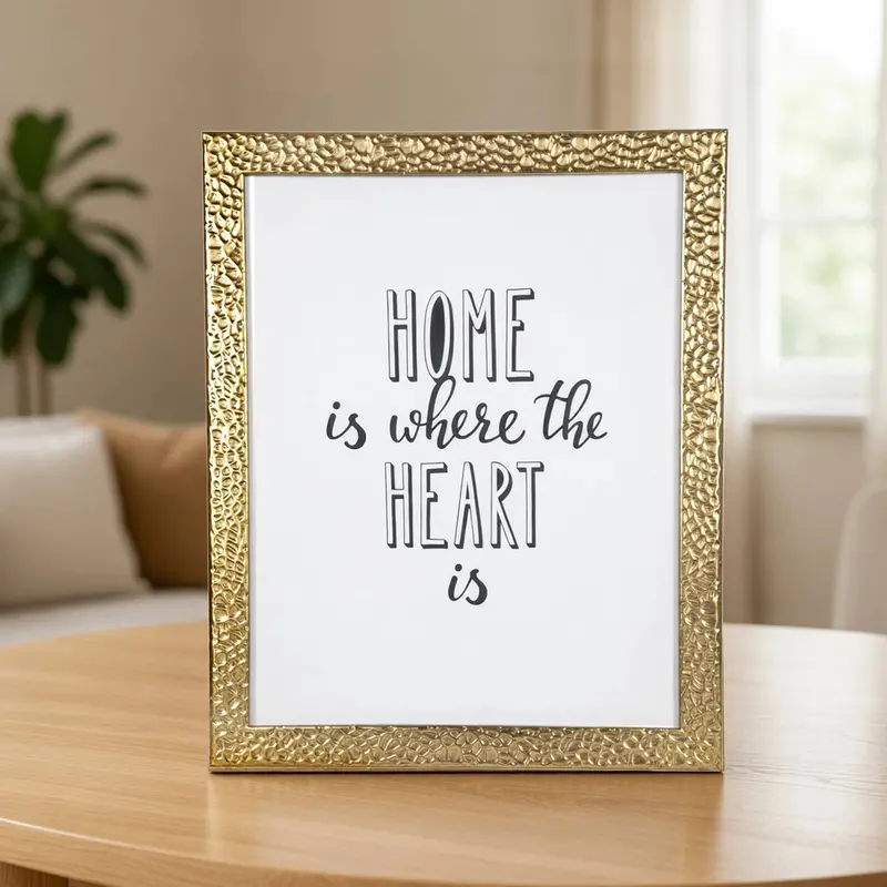 Portarretrato, Home Is Where The Heart Is, Color Dorado 1