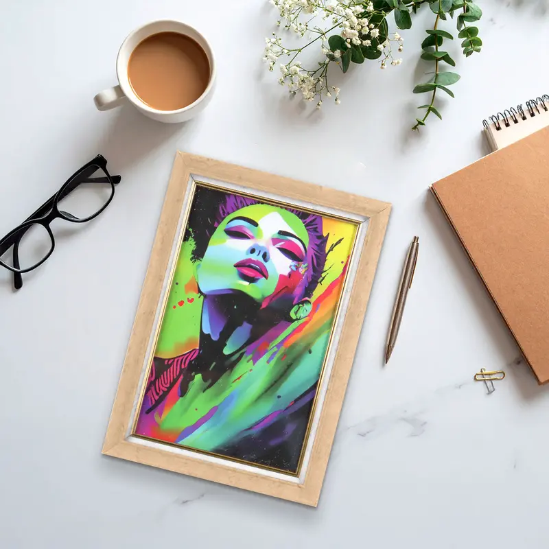 Portarretrato, Marco Doble, Color Cappuccino, 10X15cm 2
