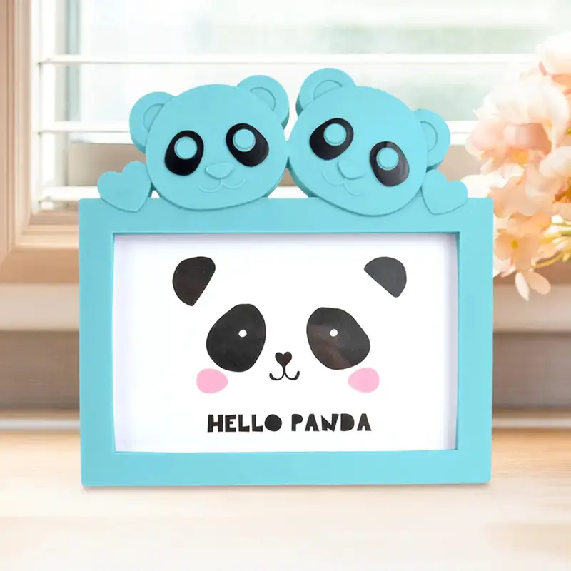 Portarretrato Panda, Color Aqua 1