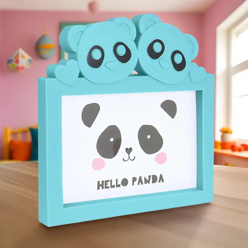 Portarretrato Panda, Color Aqua 2