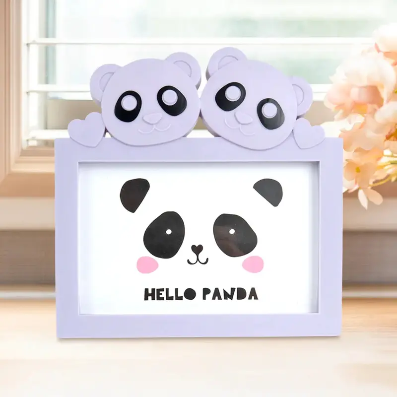 Portarretrato Panda, Color Morado 1