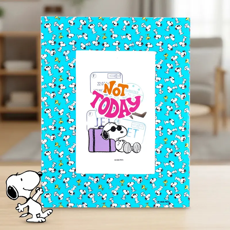 Portarretrato Peanuts, Color Azul 1