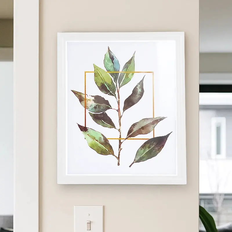 Portarretrato, Planta, Color Blanco 2