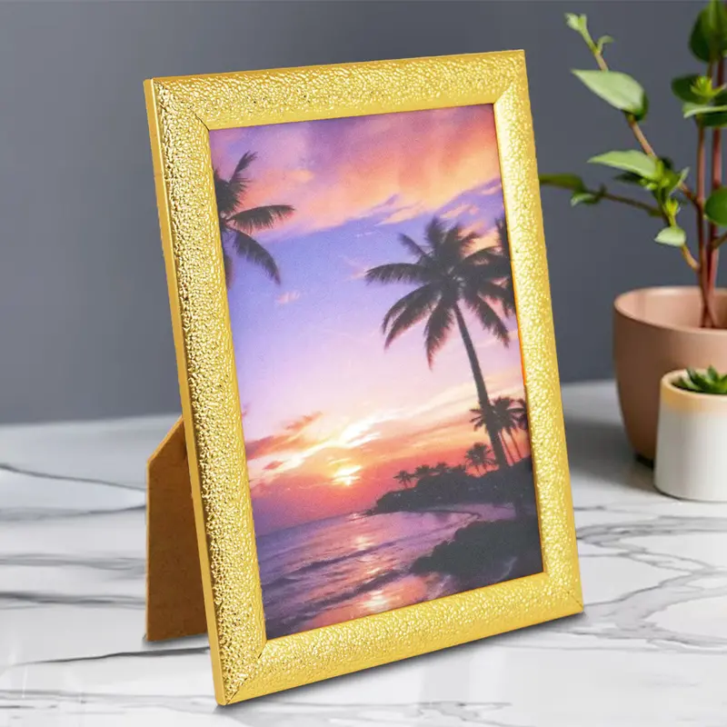 Portarretrato Playa, Color Dorado, 10X15 Cm 1