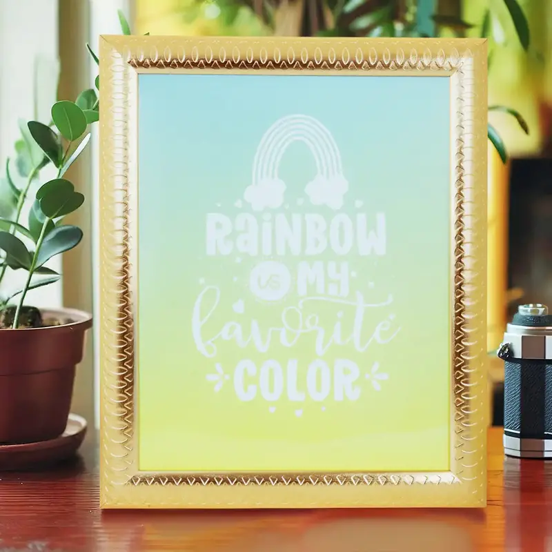 Portarretrato, Rainbow Is My Favorite Color, Color Dorado 1