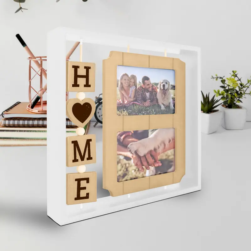 Portarretratos Familiar Love/Home, Color Blanco 1