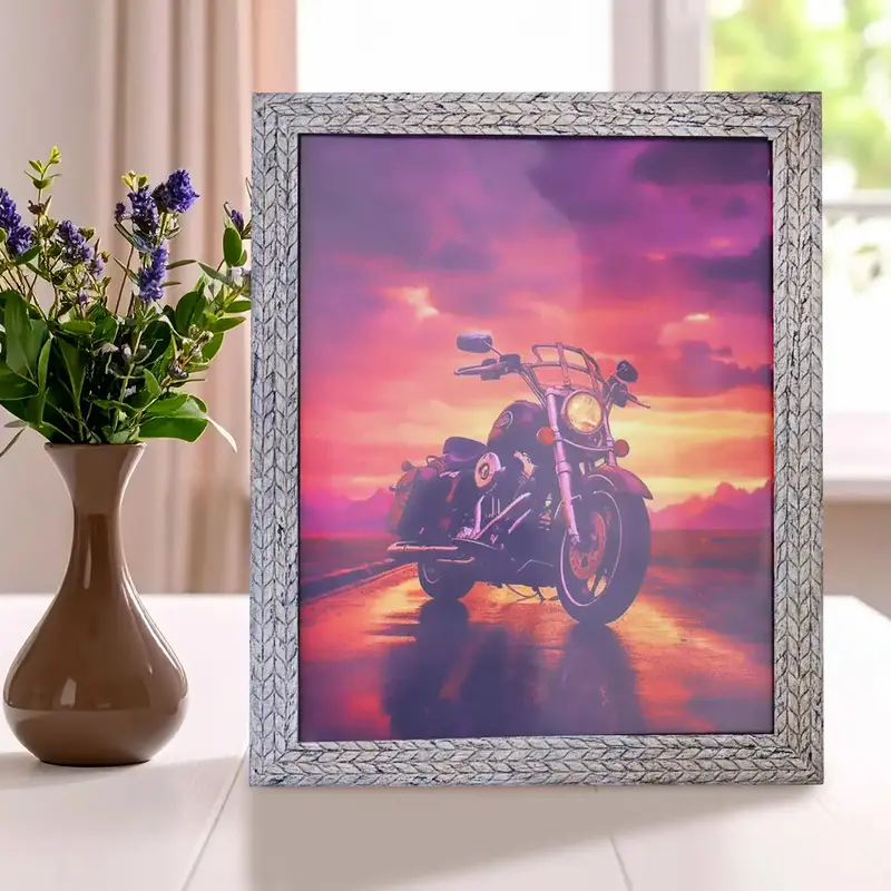 Portarretratos Motorcycle, Color Plata, 20X25cm 1