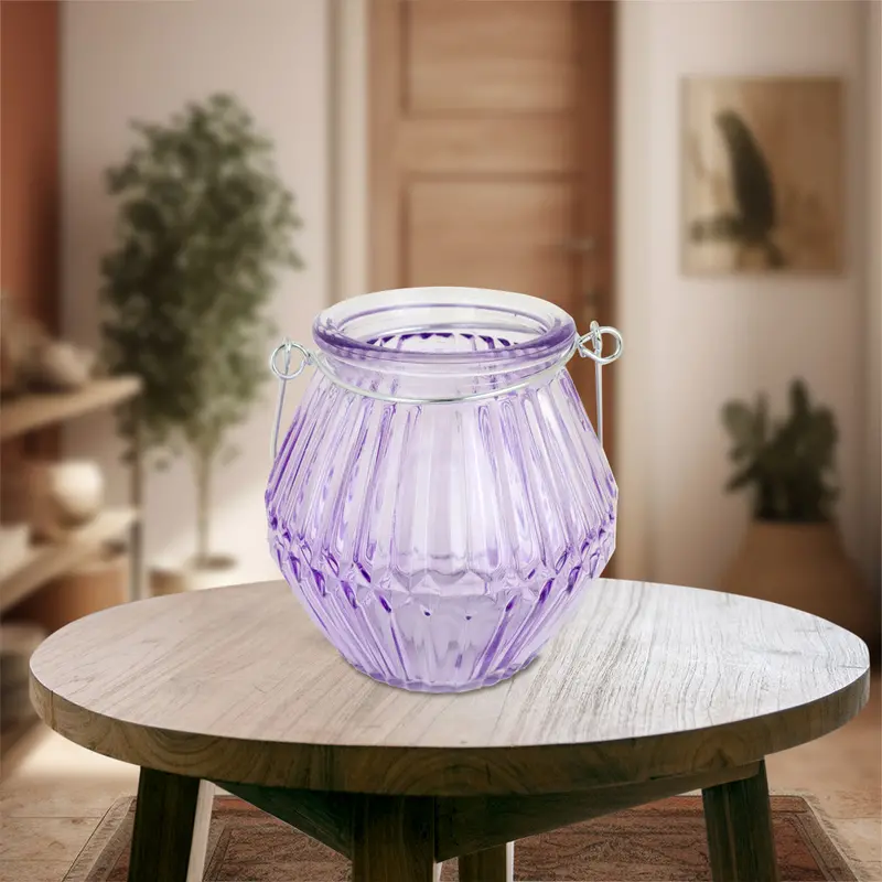 Portavela Colgante Color Morado 1