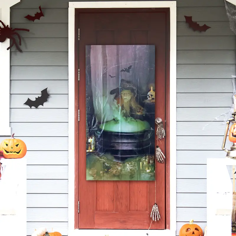 Póster De Bruja Decorativo Para Halloween 1