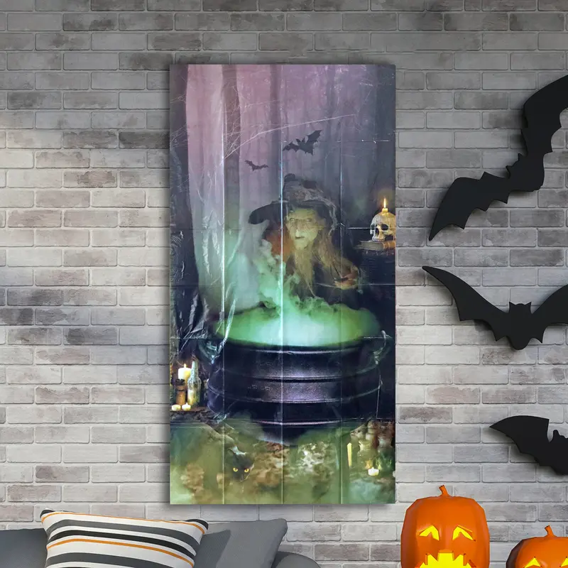 Póster De Bruja Decorativo Para Halloween 2