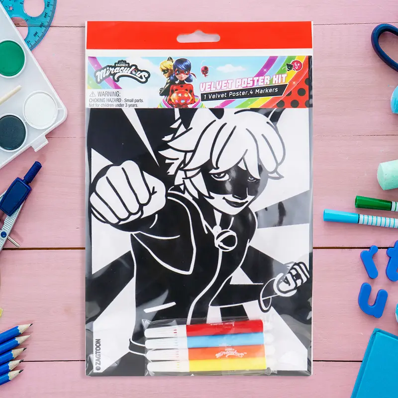Poster De Terciopelo Con Diseño De Miraculous Cat Noir 1